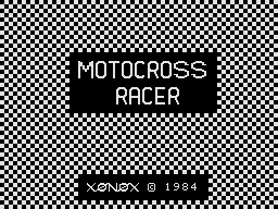 Motocross Racer title screen for Colecovision
